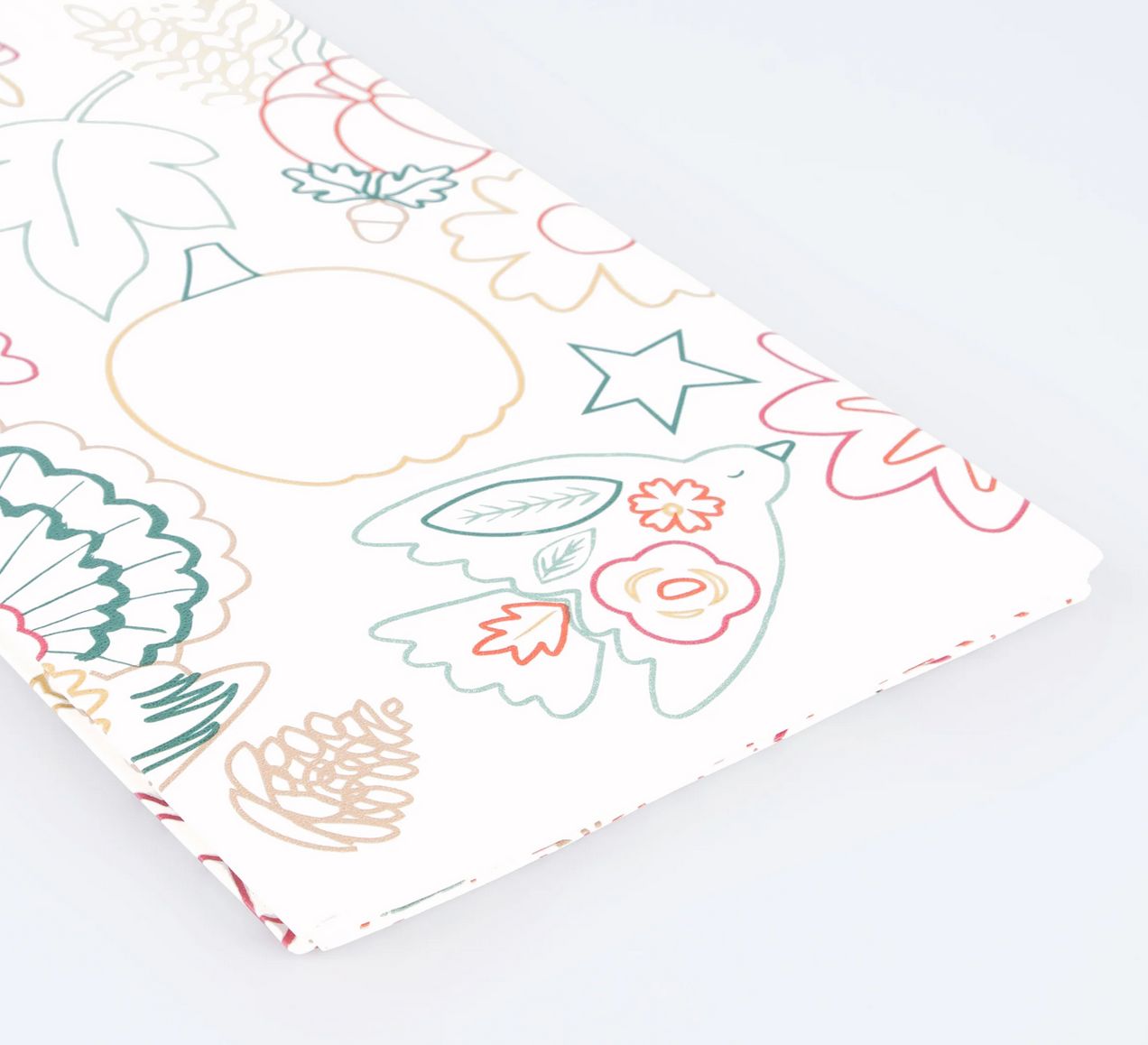 thanksgiving color in activity tablecloth