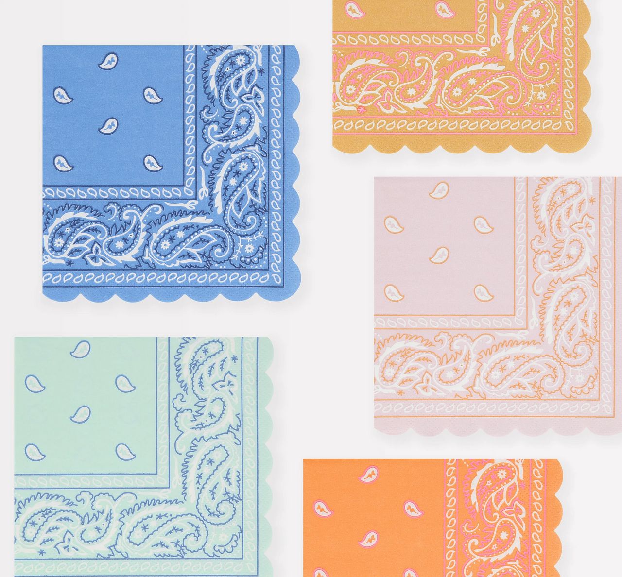 western bandana small napkins