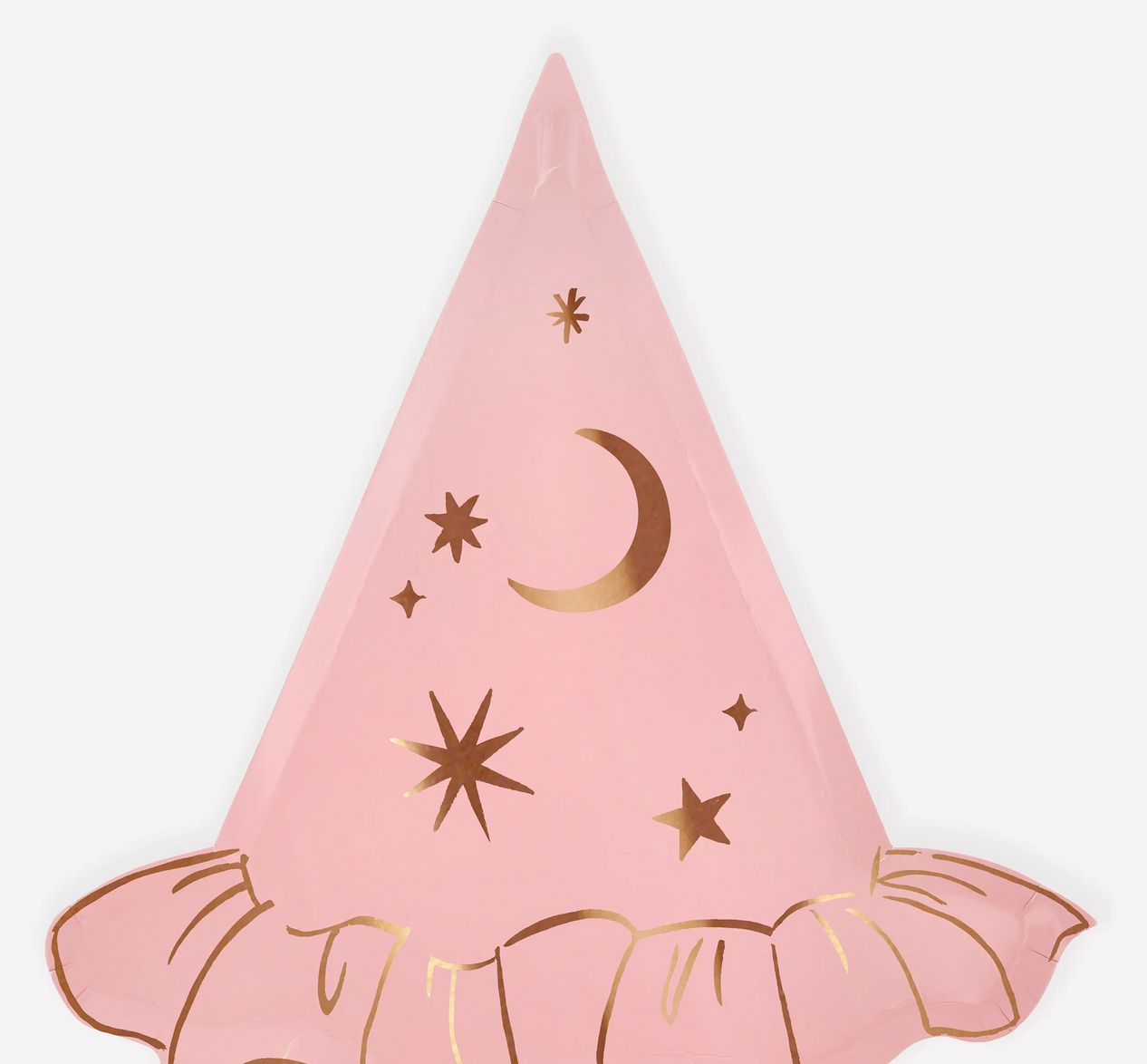 pink witch hat plates