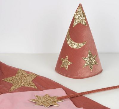 pink velvet wizard costume