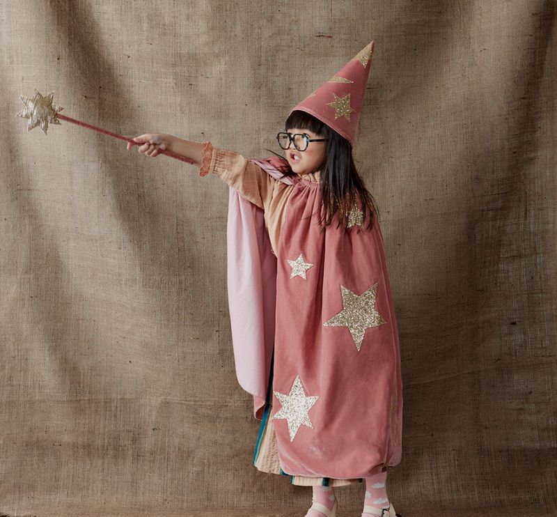 pink velvet wizard costume