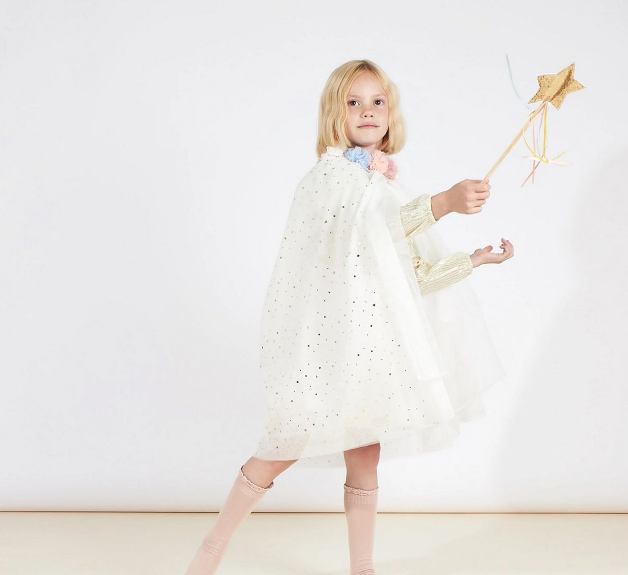 pom pom collar cape