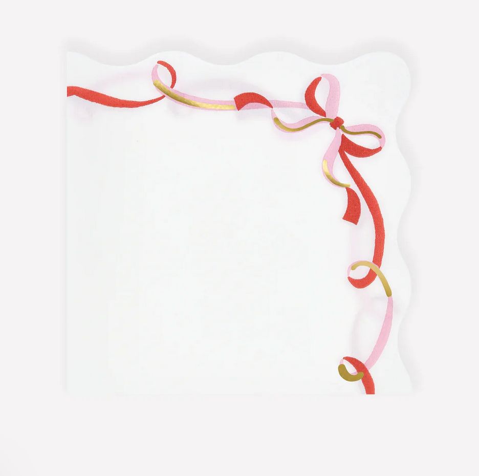 ribbon bow small napkins
