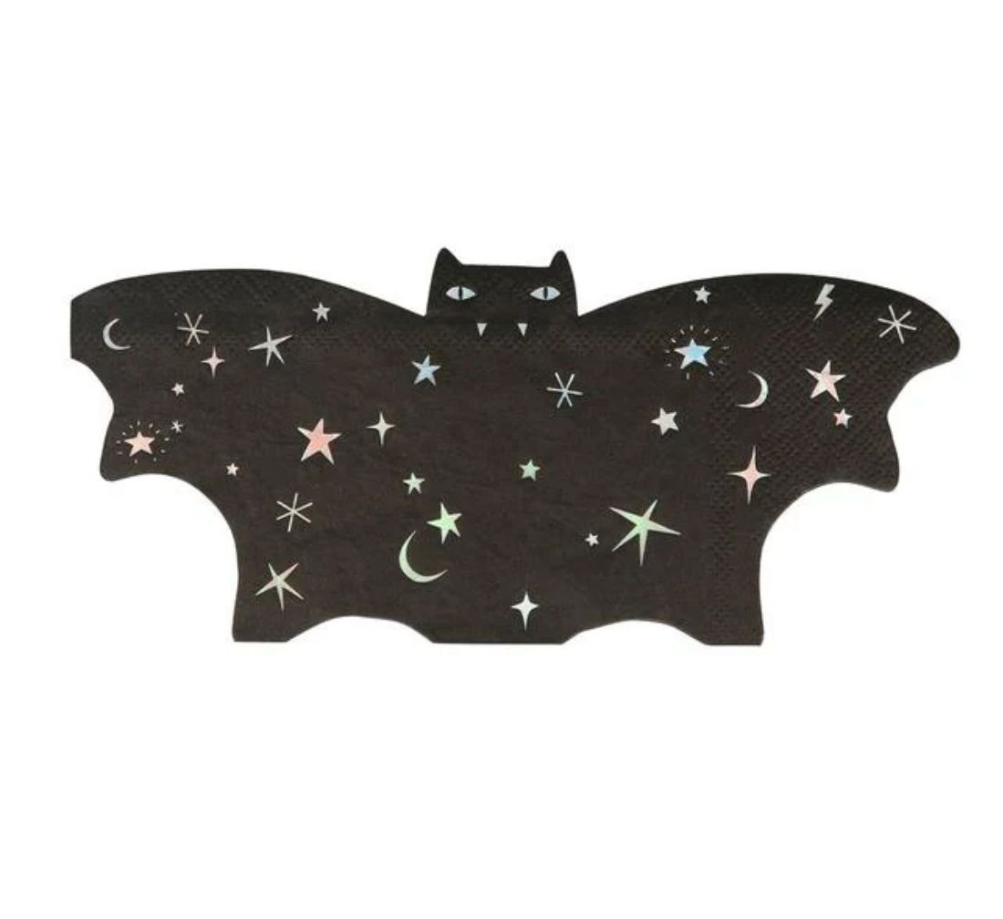 sparkle bat napkins