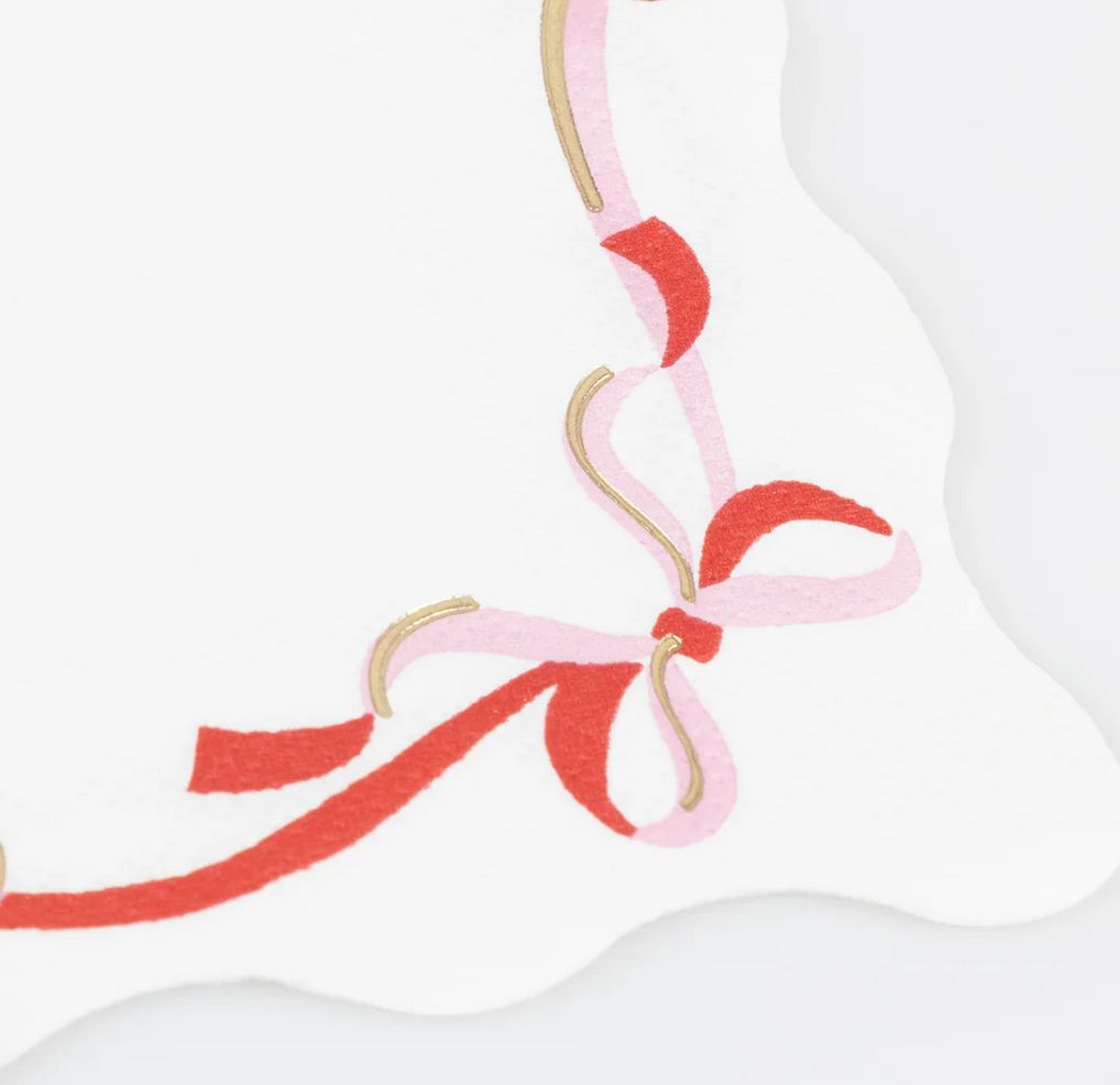 ribbon bow small napkins