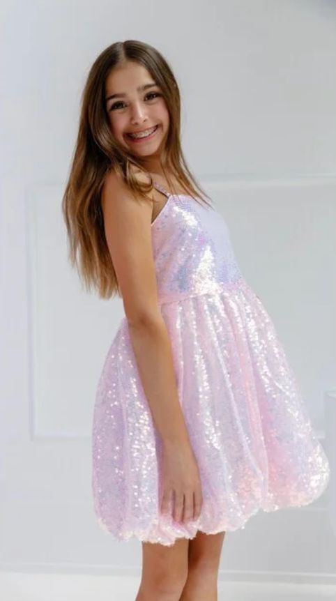 haze sequin dress - lavender