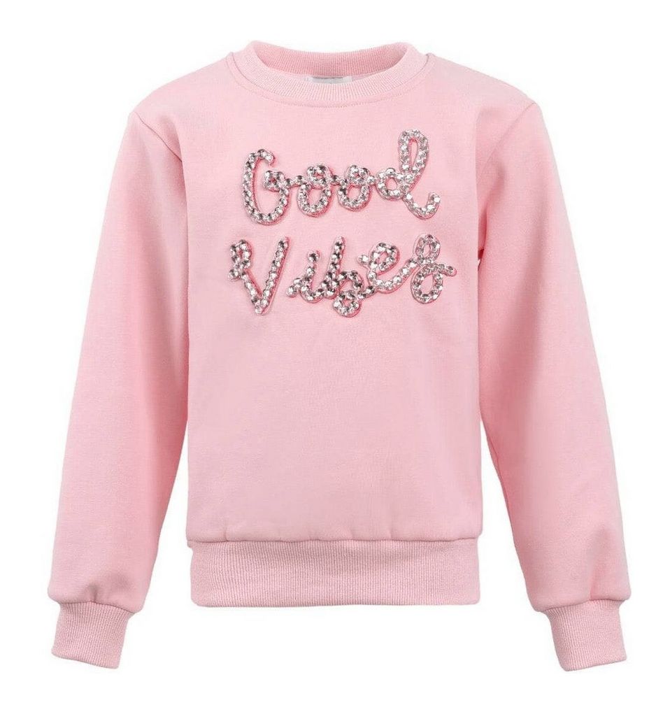good vibes sweatshirt - pink