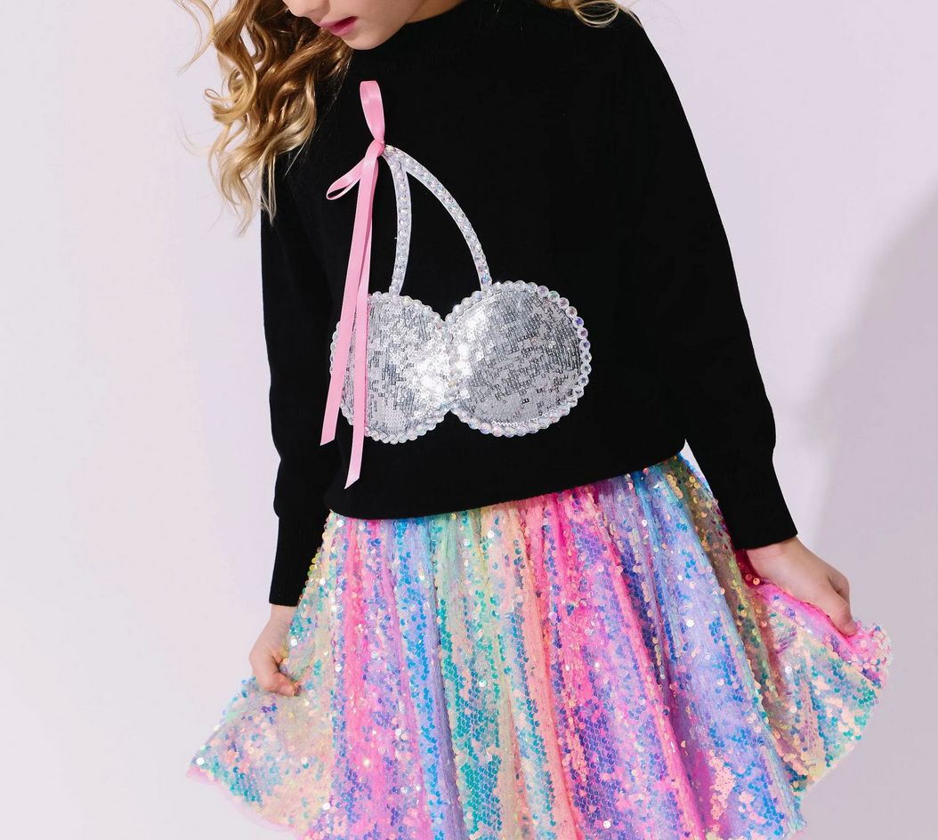 sequin ombre skirt