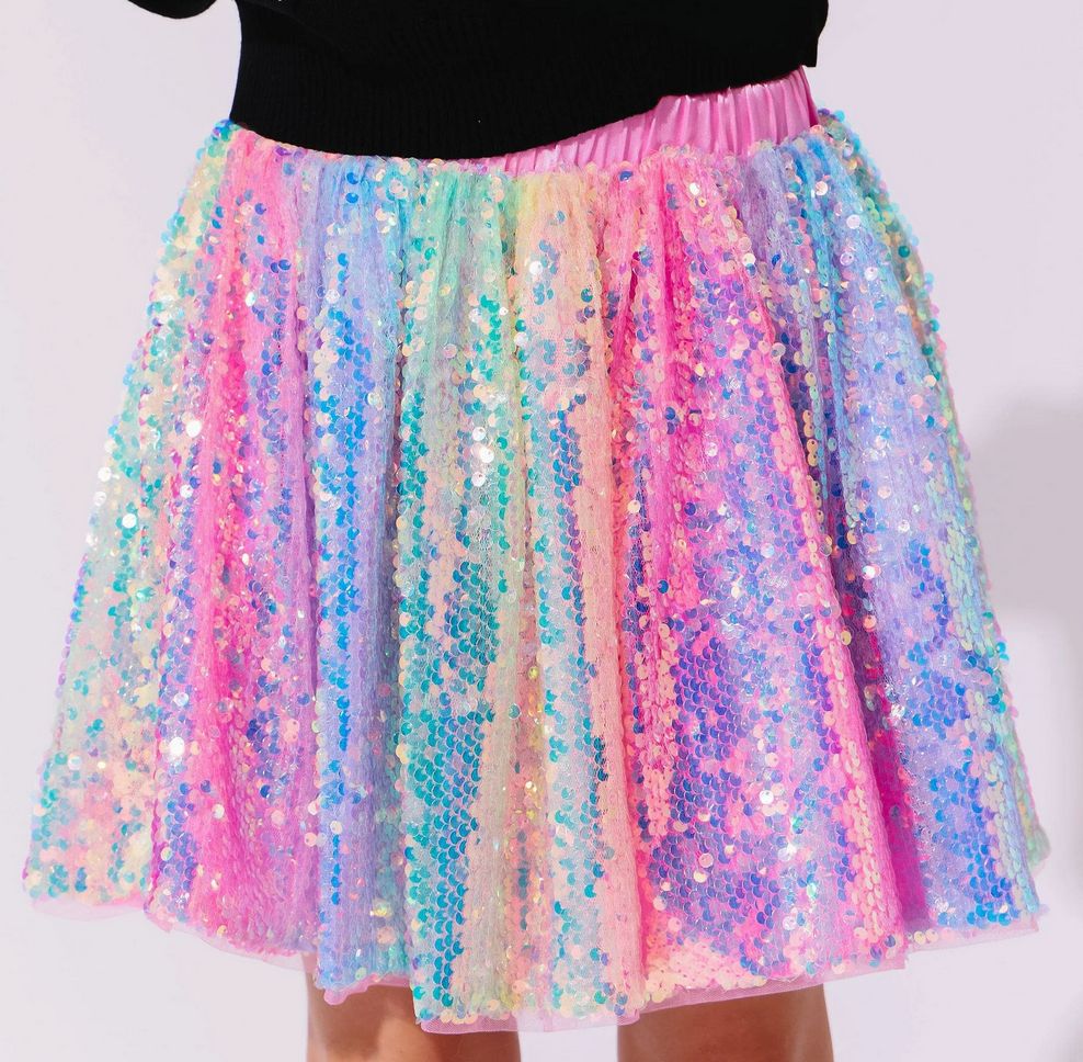 sequin ombre skirt