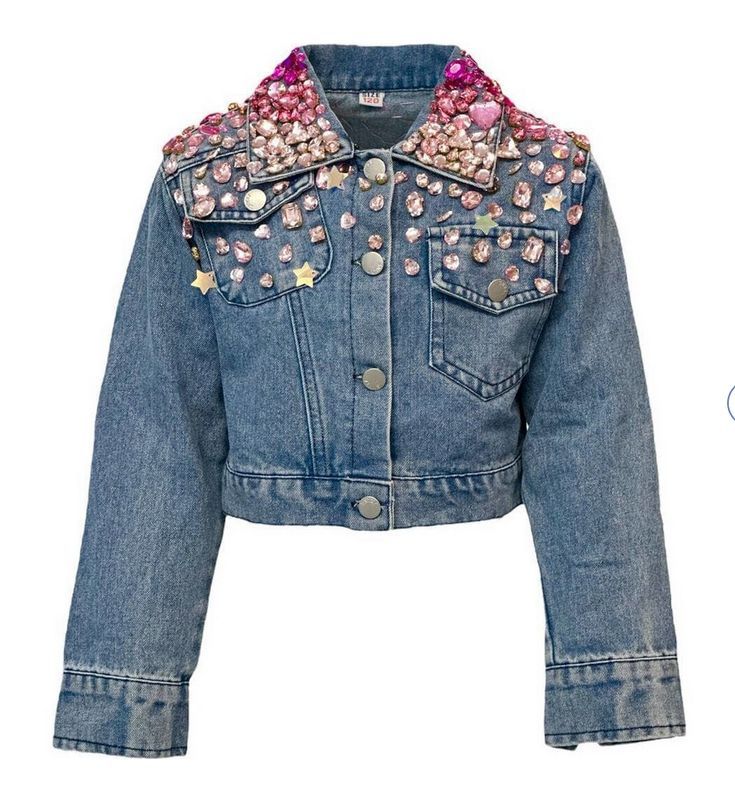 sparkle queen gem denim