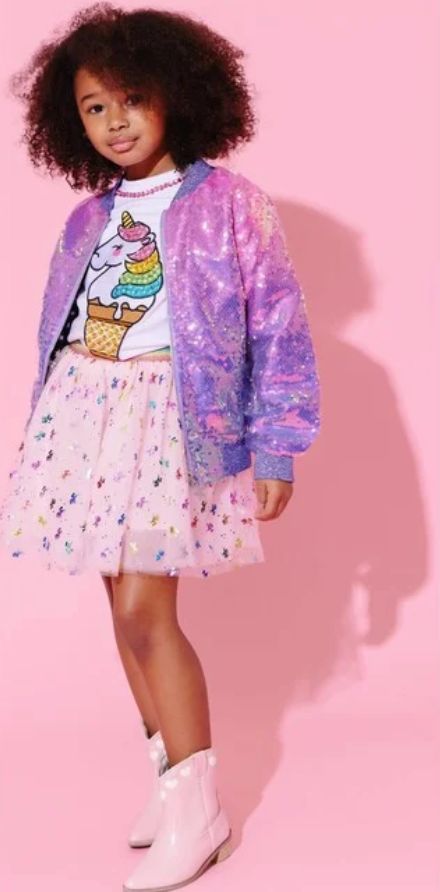 unicorn tutu - pink rainbow