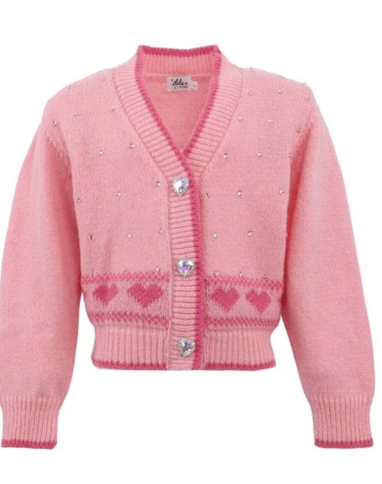 sweetheart cardigan - pink