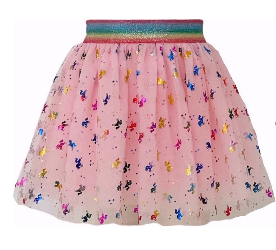 unicorn tutu - pink rainbow