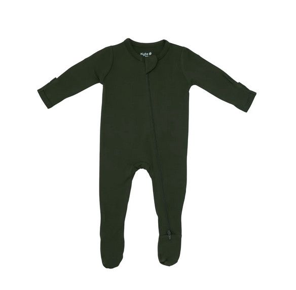 zippered footie- fir