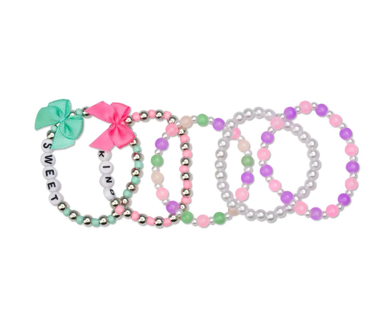 fancy bows bracelet set