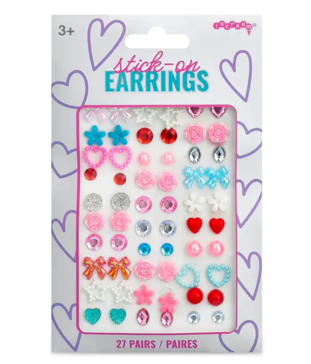 sparkly stick on earrings