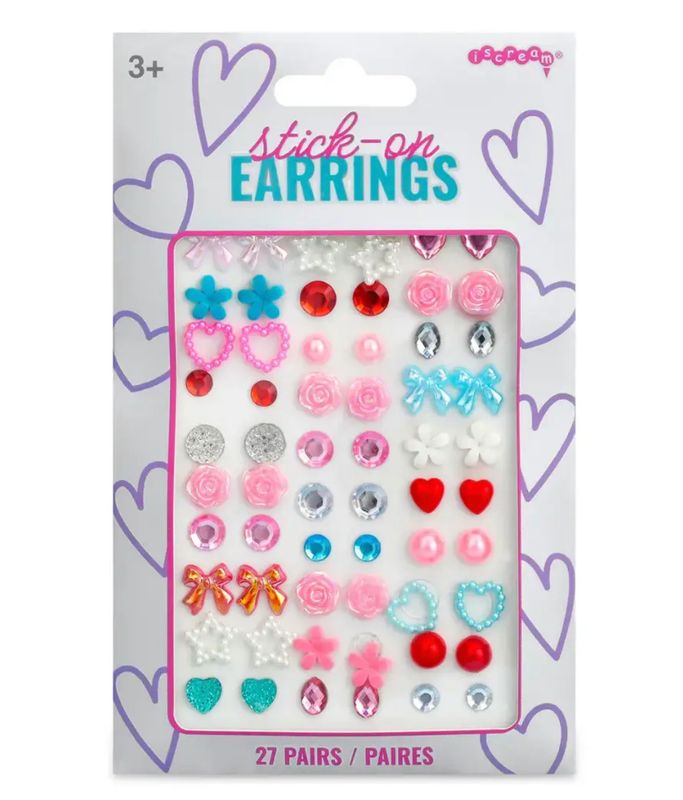 sparkly stick on earrings
