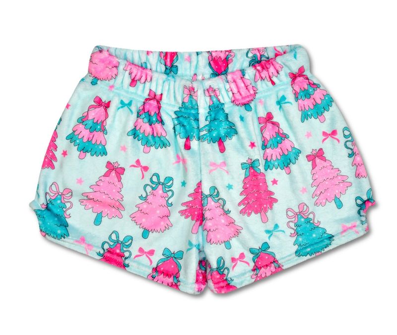 christmas plush shorts