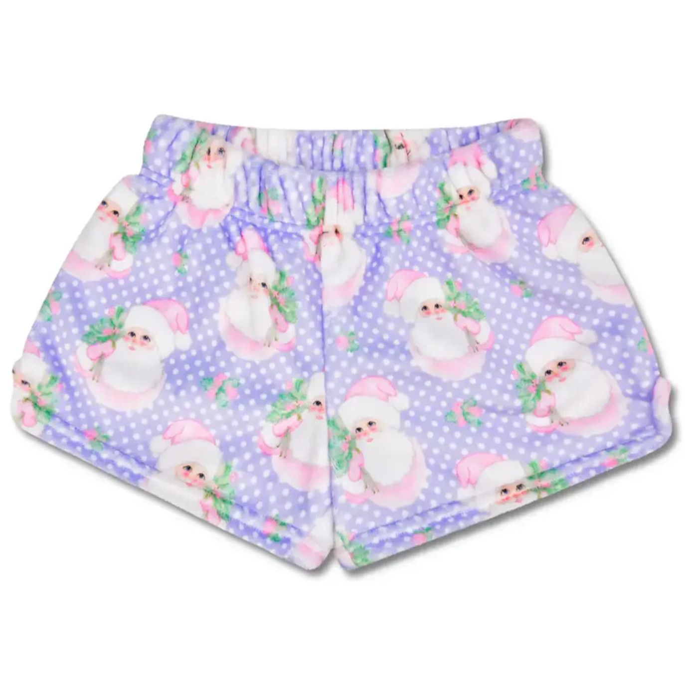 christmas plush shorts