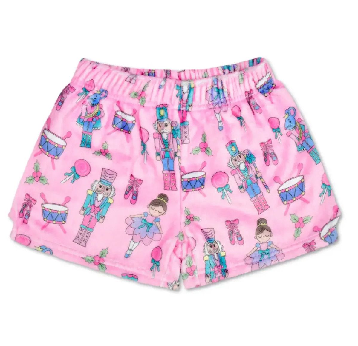 christmas plush shorts