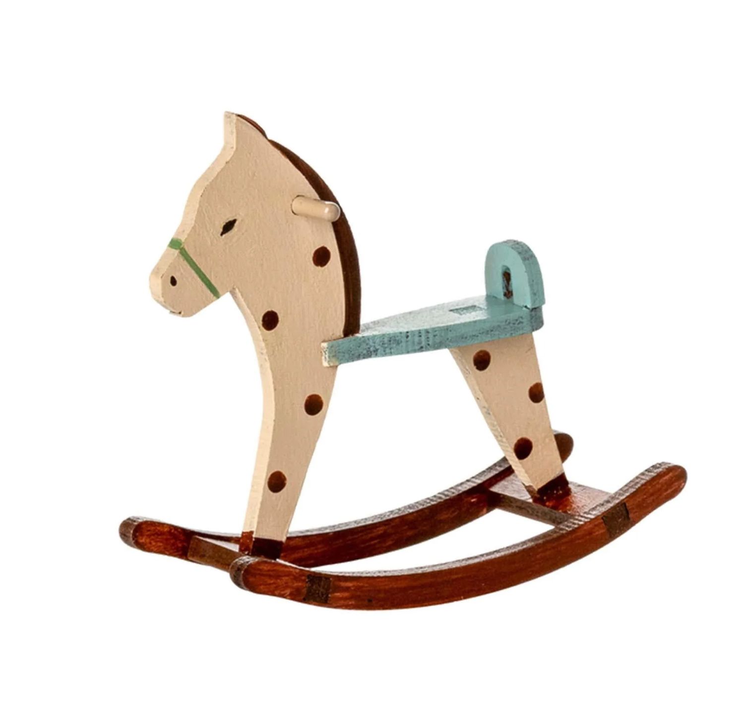 rocking horse, mouse- spotted