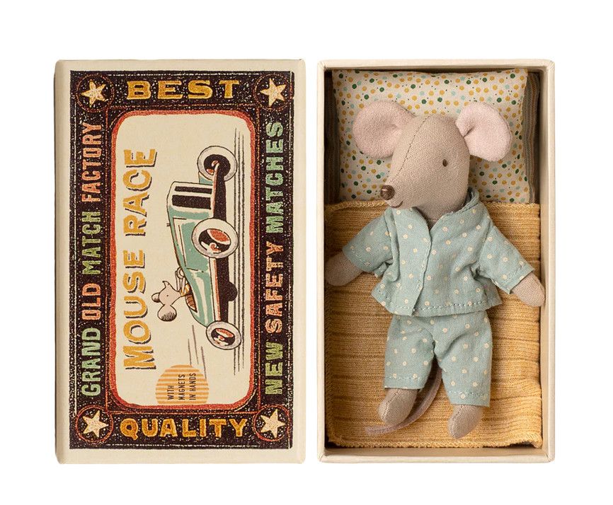 little brother mouse in matchbox