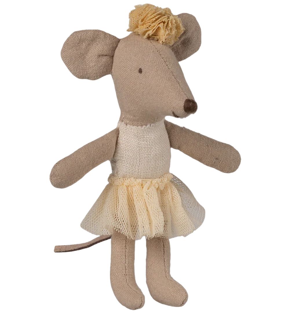 ballerina mouse, little sister- off white
