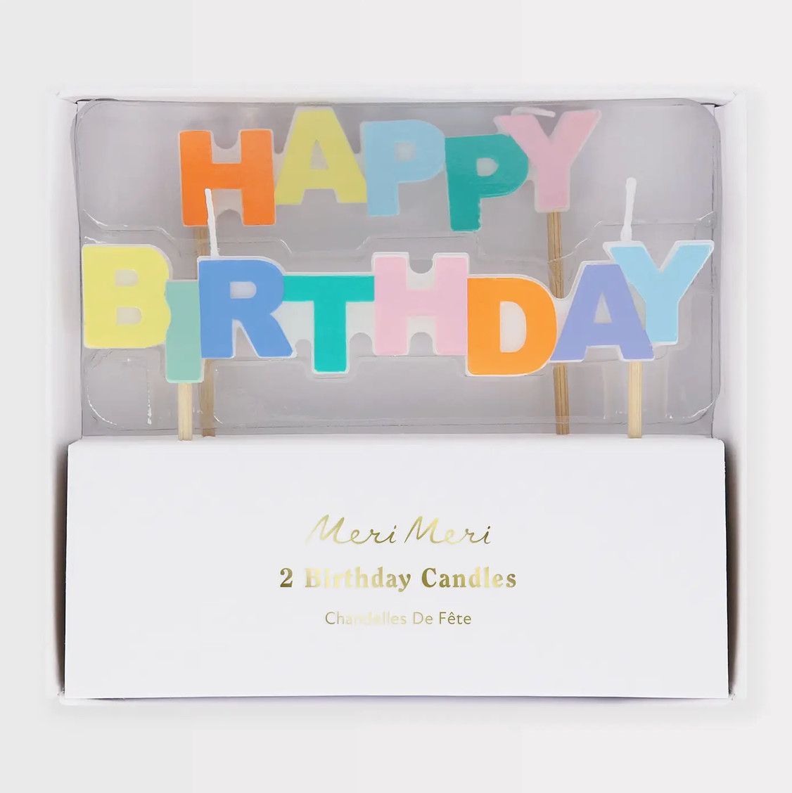 happy birthday candles set