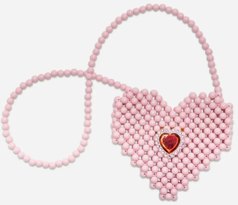 heartfelt sparkle pearl handbag