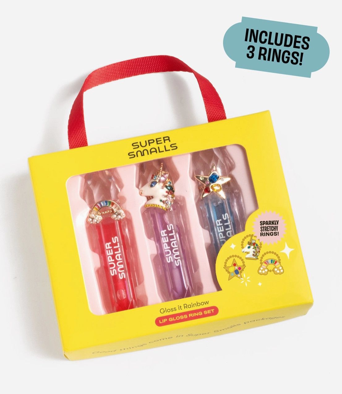 gloss it rainbow lipgloss ring set