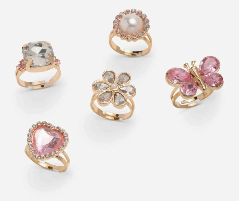 heartfelt sparkle ring set