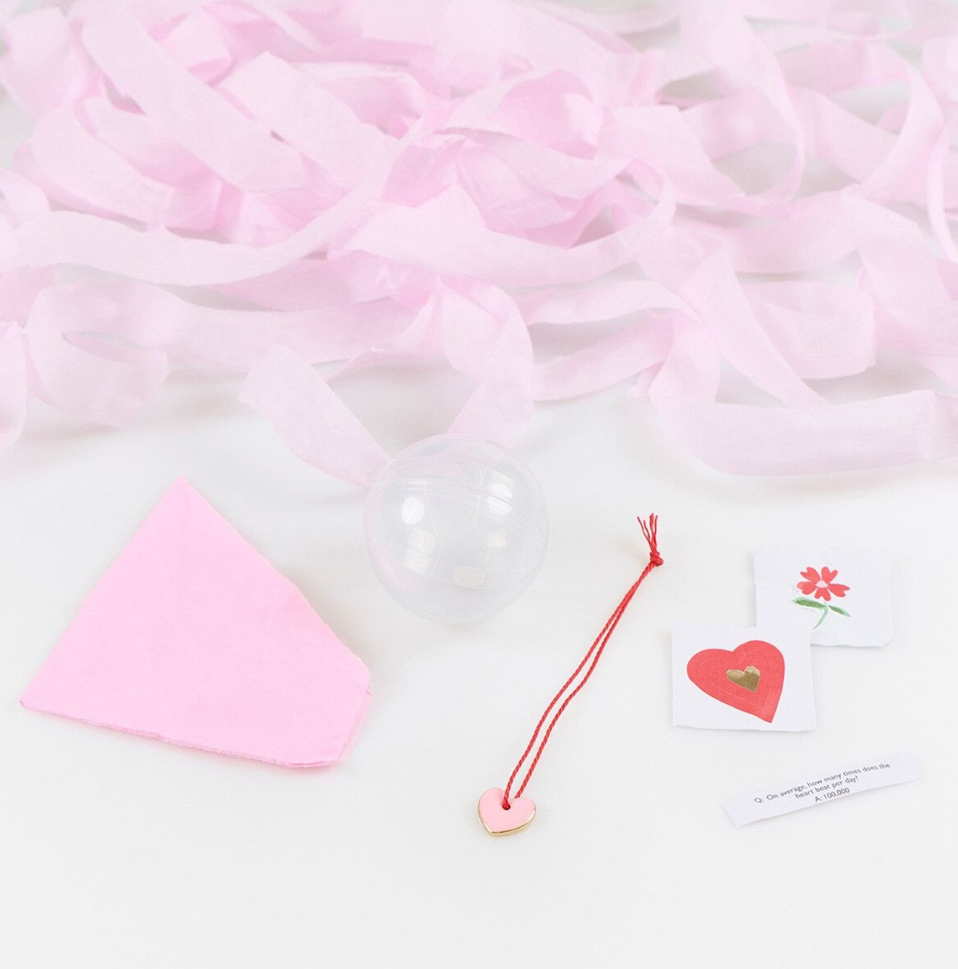 red &amp; pink velvet bow surprise balls