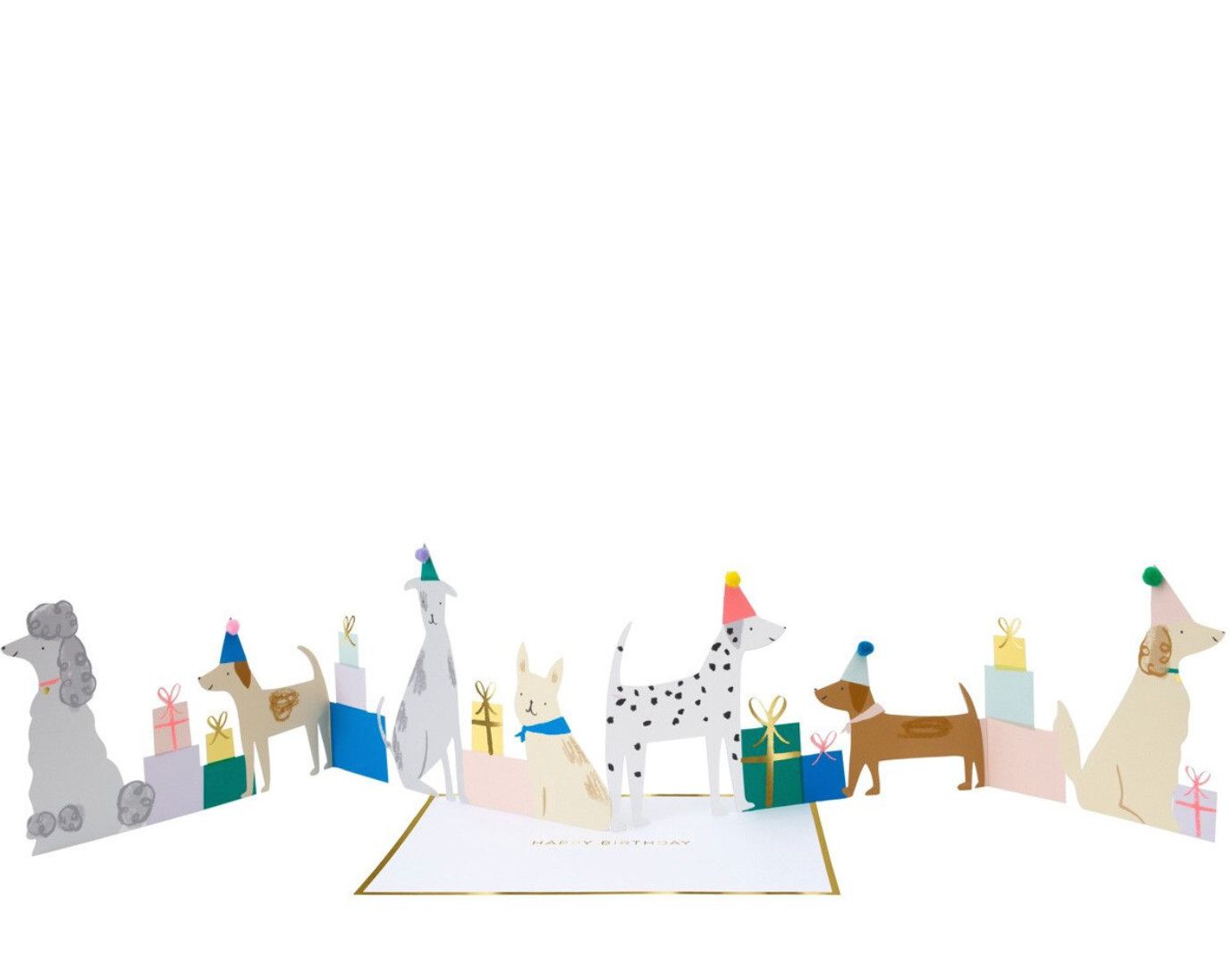 dog party birthday card