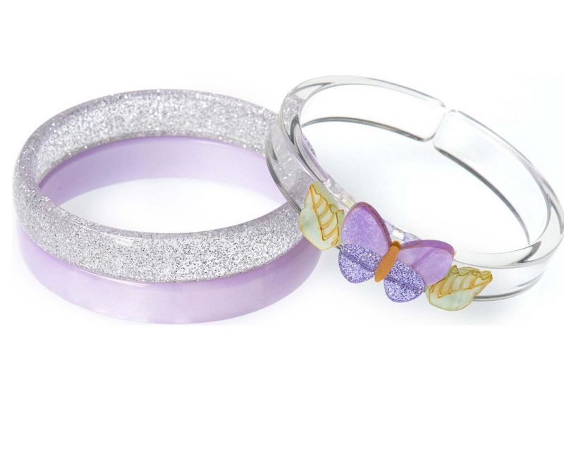 butterflies shimmer bangles