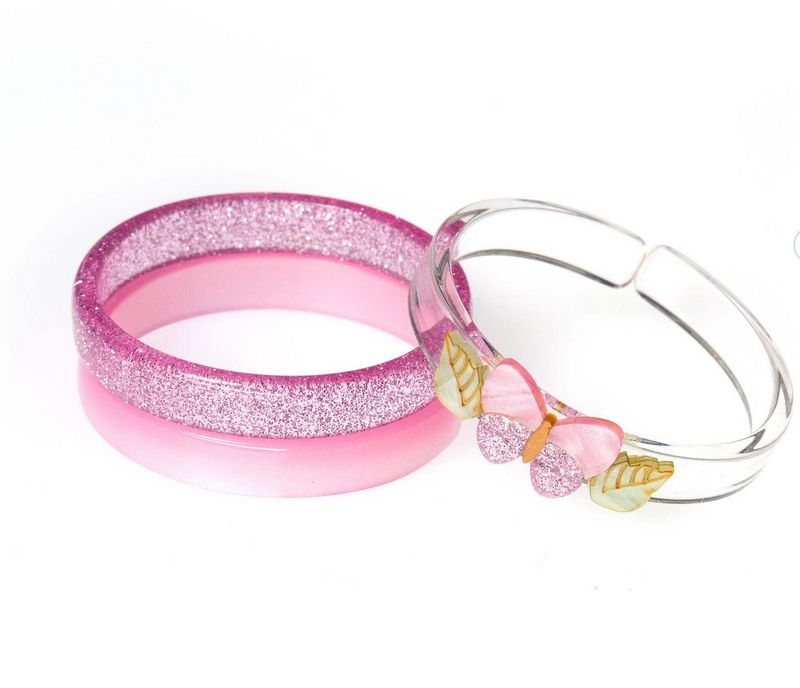 butterflies shimmer bangles