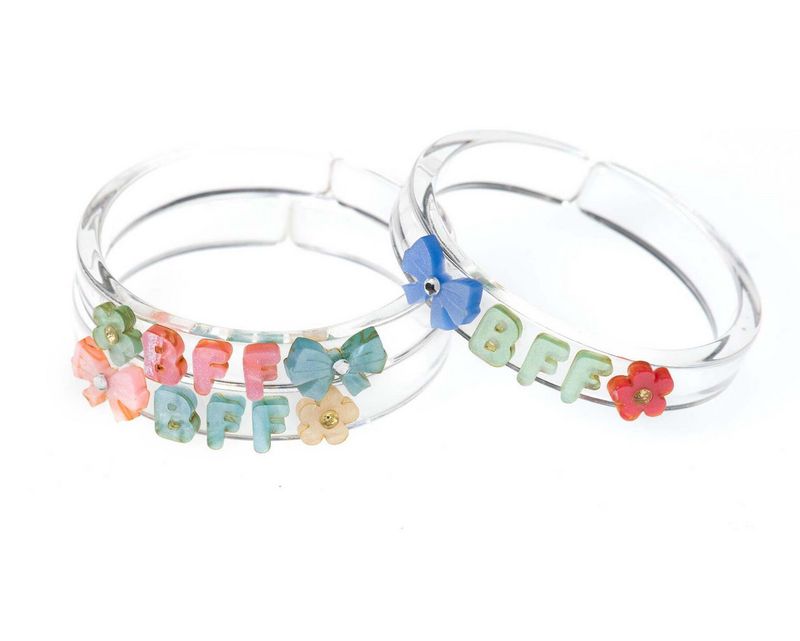 bows best friends pastel bangles