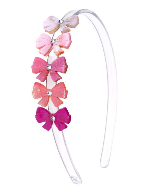 HB bows shimmer pink