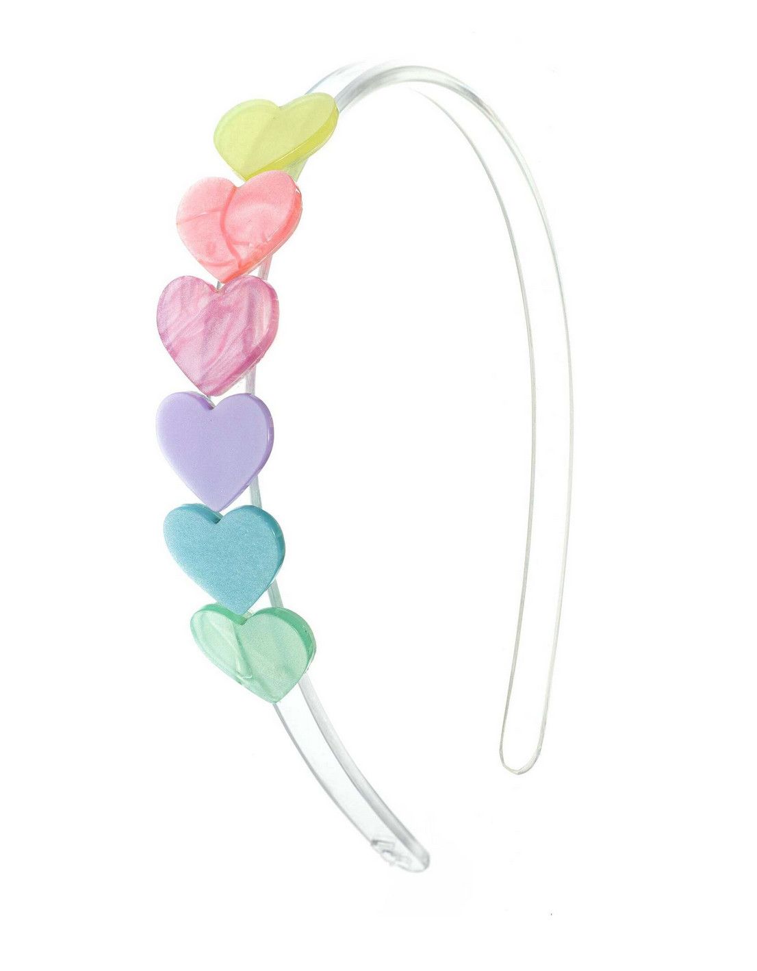 HB hearts pastel pearlized