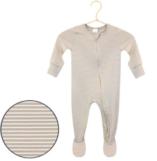 zippered footie