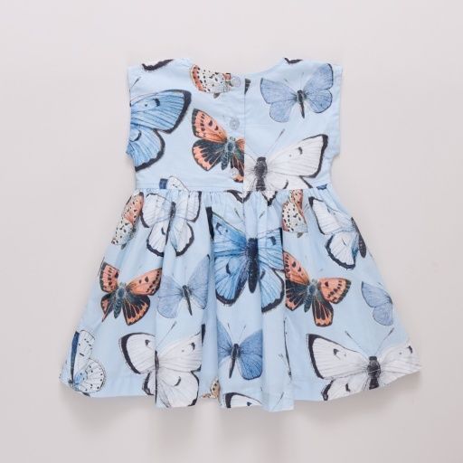 girls elsie dress - blue vintage butterflies, Color: vintage butterflies, Size: 2Y