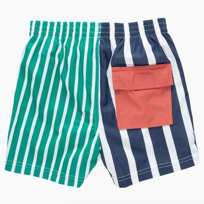 boys swim trunk - multi stripe
