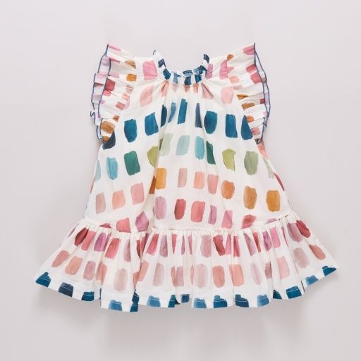 girls harper dress - paint swatches, Color: paint swatches, Size: 2Y