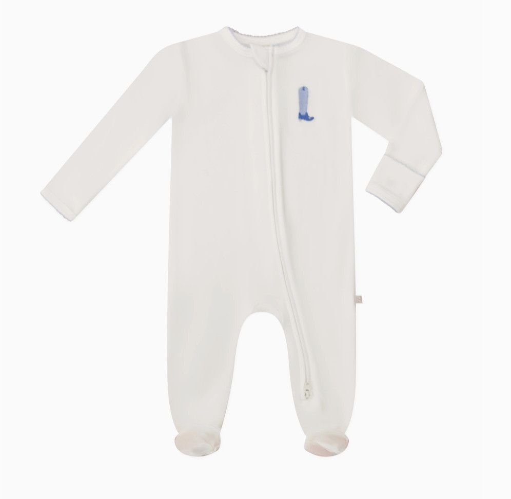 pip embroidered zip romper