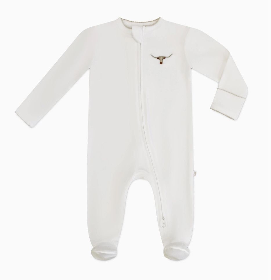 pip embroidered zip romper