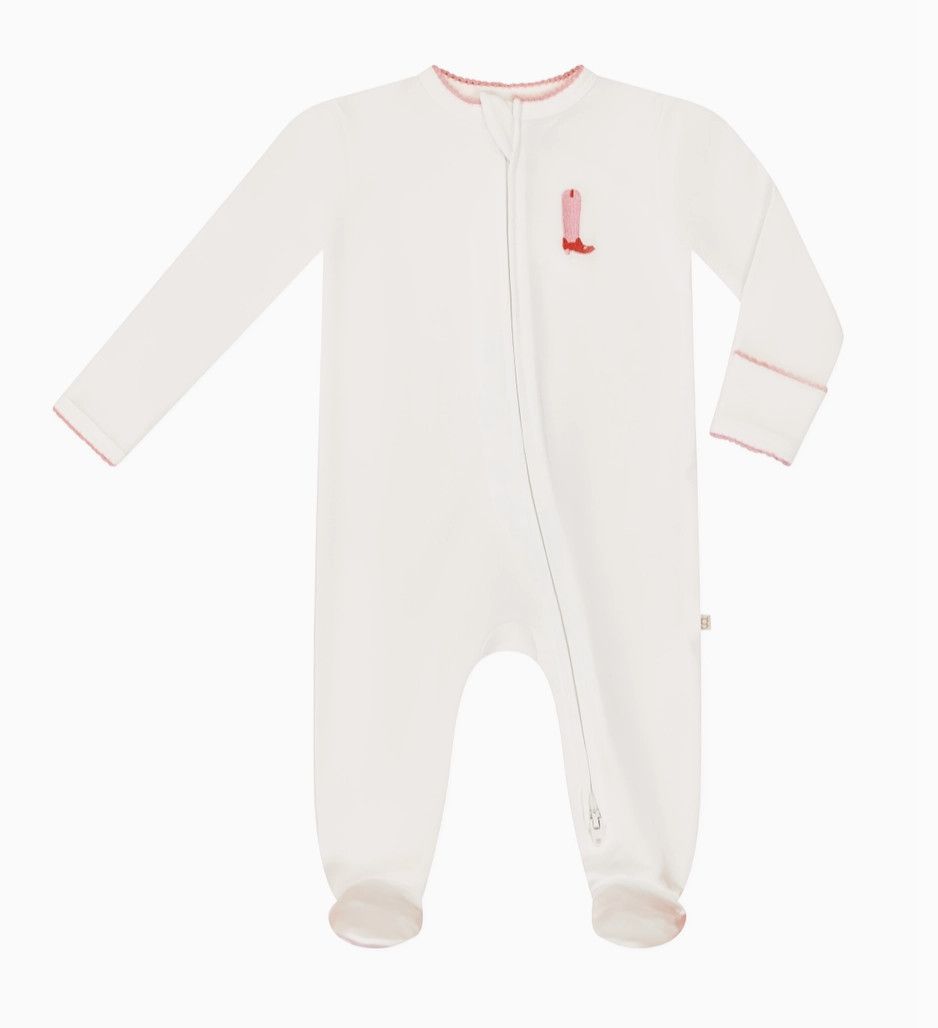 pip embroidered zip romper