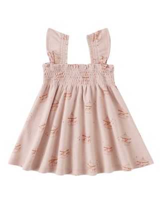SMOCKED JERSEY DRESS CAROUSEL