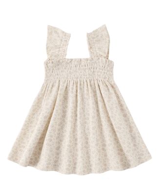 SMOCKED JERSEY DRESS DITSY