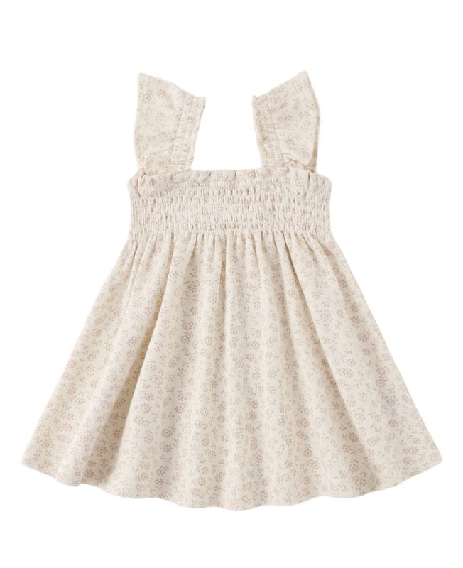 SMOCKED JERSEY DRESS DITSY