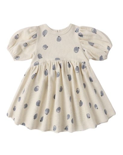 DARLA DRESS BLUEBERRIES, Color: NATURAL, Size: 6-12M