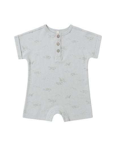 SHORT SLEEVE ONE-PIECE AIRPLANES, Color: SKY, Size: 0-3M